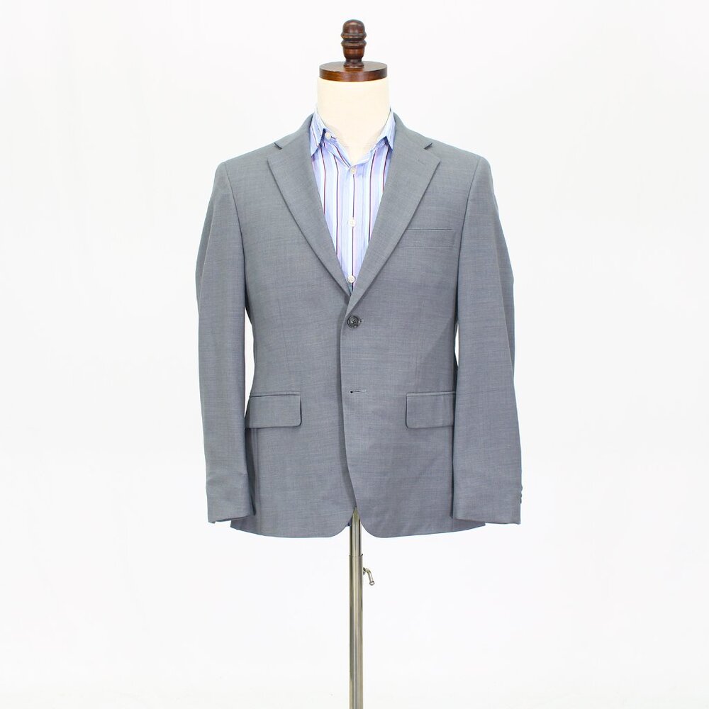 Tommy Hilfiger 38s Gray Solid 2-Button Sport Coat… - image 1